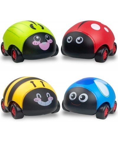 4 Pack Big Ladybird Toy Cars Friction Powered Push Go and Pull Back Cars for Kids Boys Girls Toddlers Christmas Stocking Stuf...