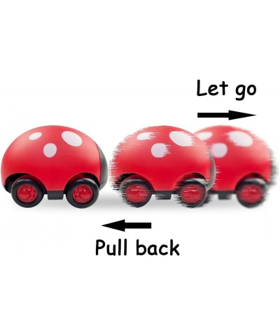 4 Pack Big Ladybird Toy Cars Friction Powered Push Go and Pull Back Cars for Kids Boys Girls Toddlers Christmas Stocking Stuf...