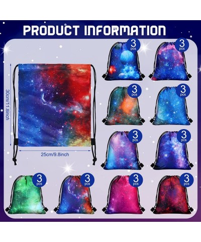 30 Pcs Galaxy Party Bags Space Drawstring Bags Starry Night Sky Favor Backpack Birthday Party Supplies for Kids(Novel Style) ...