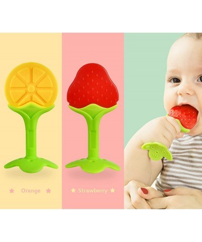 Baby Teething Toys Teethers for Newborn Infants Girls Boys Teething Toy Silicone Freezer Safe Freezable Teether with Baby Fru...