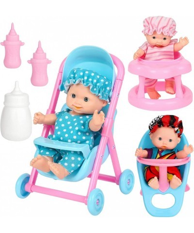 3 Sets 4.5 Inch Dolls with Accessory Cute Baby Dolls Mini Dolls with Clothes Mini Baby Dolls with Doll Accessories $30.17 Dolls