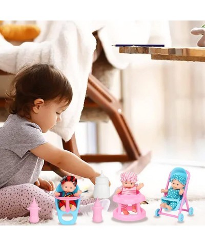 3 Sets 4.5 Inch Dolls with Accessory Cute Baby Dolls Mini Dolls with Clothes Mini Baby Dolls with Doll Accessories $30.17 Dolls