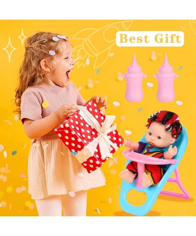 3 Sets 4.5 Inch Dolls with Accessory Cute Baby Dolls Mini Dolls with Clothes Mini Baby Dolls with Doll Accessories $30.17 Dolls