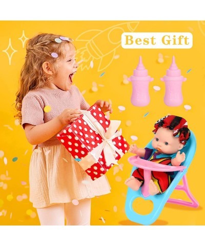 3 Sets 4.5 Inch Dolls with Accessory Cute Baby Dolls Mini Dolls with Clothes Mini Baby Dolls with Doll Accessories $30.17 Dolls