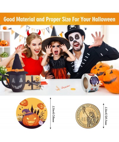 Halloween Stickers Roll Happy Halloween Stickers for Kids Adults Teens 500 PCS Halloween Stickers for Treat Bags Goodie Bags ...