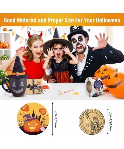 Halloween Stickers Roll Happy Halloween Stickers for Kids Adults Teens 500 PCS Halloween Stickers for Treat Bags Goodie Bags ...