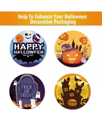 Halloween Stickers Roll Happy Halloween Stickers for Kids Adults Teens 500 PCS Halloween Stickers for Treat Bags Goodie Bags ...