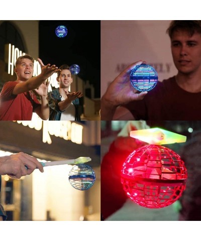 Flying Ball Orb Toys Outdoors Drone with RGB Lighting 360° Rotating UFO Safety Suitable for Children and Adults Magic Flying ...