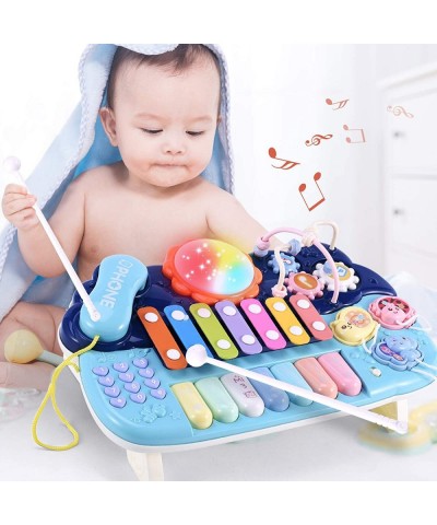 Baby Musical Toys- Multifunction Toys Kids Drum Set with Phone Bead Maze Gear Xylophone Piano Electronic Learning Toys for Ba...