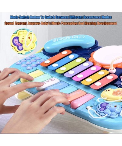 Baby Musical Toys- Multifunction Toys Kids Drum Set with Phone Bead Maze Gear Xylophone Piano Electronic Learning Toys for Ba...