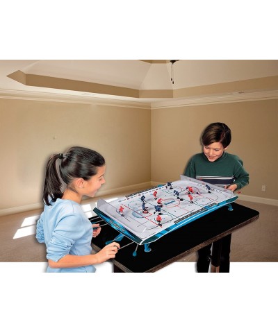 Tabletop Rod Hockey Game - Gameroom Ice Hockey Table Game for Kids + Adults - Arcade Style Game Board + Mini Hockey Pucks Inc...