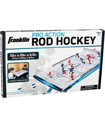 Tabletop Rod Hockey Game - Gameroom Ice Hockey Table Game for Kids + Adults - Arcade Style Game Board + Mini Hockey Pucks Inc...