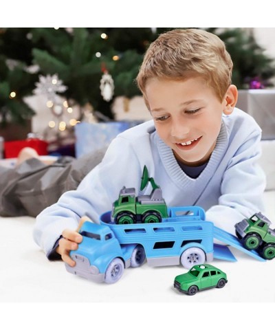 Car Carrier Truck Toy for Toddlers with 2 Take Apart Cars and 1 Pull Back Car Transport Truck for Boys and Girls $42.70 Kids'...