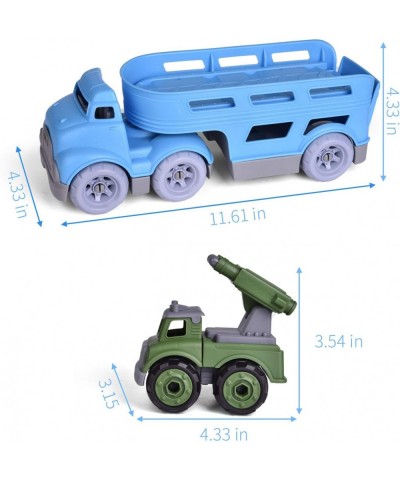 Car Carrier Truck Toy for Toddlers with 2 Take Apart Cars and 1 Pull Back Car Transport Truck for Boys and Girls $42.70 Kids'...