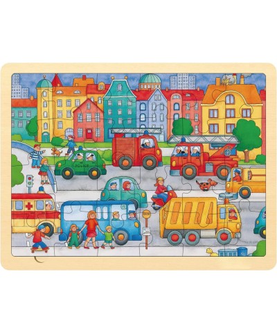 24 Piece Puzzles for Kids Ages 3-5 in 2 Designs with Picture Underneath Unique Pieces Wooden Jigsaw Puzzle for 2 3 4 Year Old...