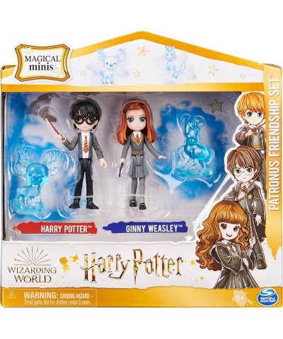 Wizarding World Magical Minis Harry Potter and Ginny Weasley Patronus Friendship Set with 2 Toy Figures and 2 Creatures Kids ...