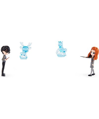 Wizarding World Magical Minis Harry Potter and Ginny Weasley Patronus Friendship Set with 2 Toy Figures and 2 Creatures Kids ...