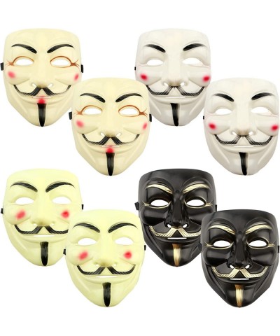 8 Pack Halloween V Mask Hacker Mask for Halloween Party Role Play Theater Costume Accessories $17.96 Kids' Dress-Up Accessories