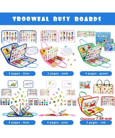 Busy Board 5 Pages Montessori Toys for Toddlers Travel Toys Sensory Toys Preschool Learning Toys Early Educational Toys Toddl...