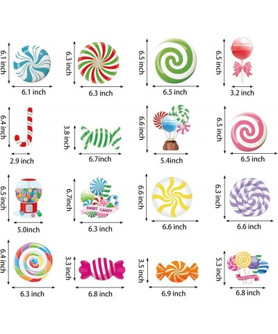 36 Pcs Candyland Party Decorations Candy Hanging Swirls Decorations Colorful Swirl Lollipop Candy Decorations Candy Themed Bi...