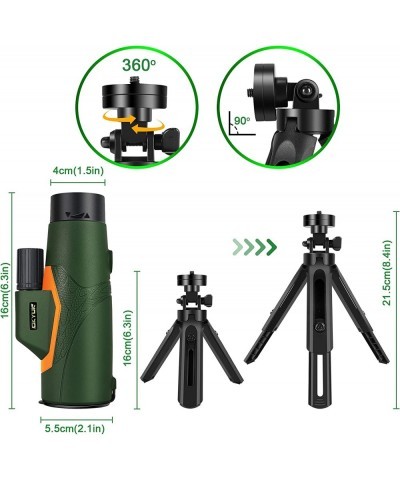 12×50 Monocular Telescope Hunting Gift for Men High Power Monocular Scope for Bird Watching Traveling Concert Sports Game wit...