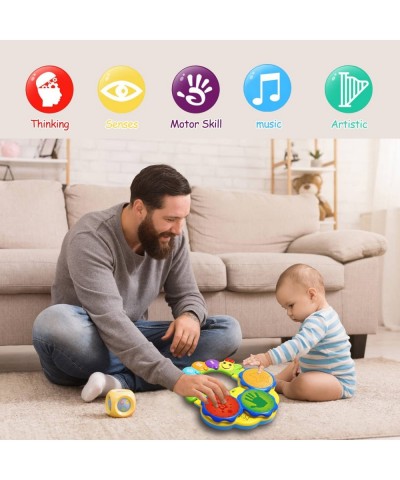 Baby Toys 12-18 Months Drums Piano Musical Instrument Baby Toys 6 to 12 Months Early Education Music/Lights/Funny Sounds Toys...