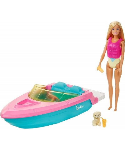 Doll and Boat Playset with Pet Puppy Life Vest Accessories Fits 3 Dolls & Floats in Water Gift for 3 to 7 Year Olds $38.73 Dolls