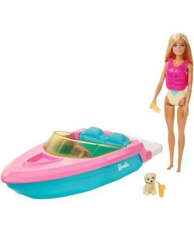 Doll and Boat Playset with Pet Puppy Life Vest Accessories Fits 3 Dolls & Floats in Water Gift for 3 to 7 Year Olds $38.73 Dolls