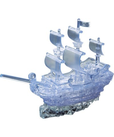 Original 3D Crystal Puzzle - Deluxe Pirate Ship Clear $21.59 3-D Puzzles