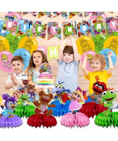 Muppet Babies Birthday Party Decorations 7Pcs Muppet Theme Party Centerpieces Table Toppers Cake Toppers Kermit Birthday Supp...