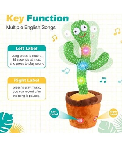 Baby Toys Dancing Talking Cactus for Boys Girls Dancing Singing Talking Recording Mimic Repeating What You Say Cactus Toy wit...