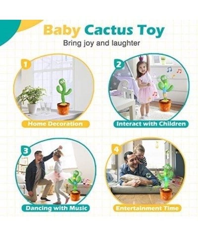 Baby Toys Dancing Talking Cactus for Boys Girls Dancing Singing Talking Recording Mimic Repeating What You Say Cactus Toy wit...