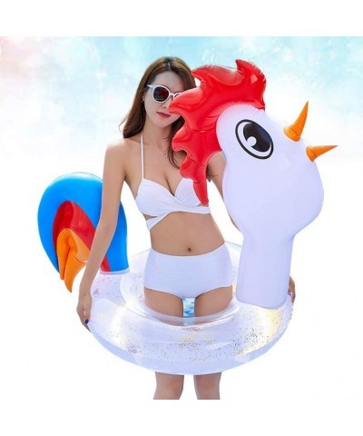 Inflatable Swim Ring Cute Chicken Pool Float for Kids Adult Swim Tube Float Summer Beach Outdoor Swimming Pool Toys $40.53 Sw...