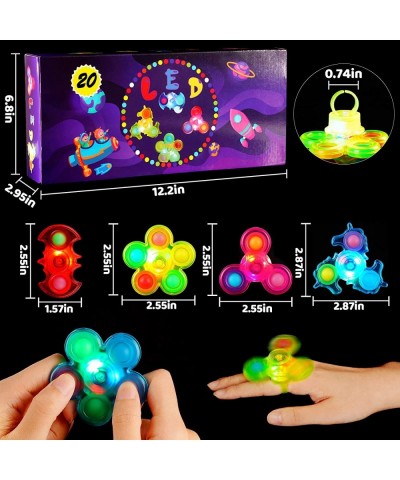 Birthday Party Favors for Kids LED Light Up Rings 20 Pack Prizes for Kids Classroom Glow in The Dark Party Supplies Bulk Nove...