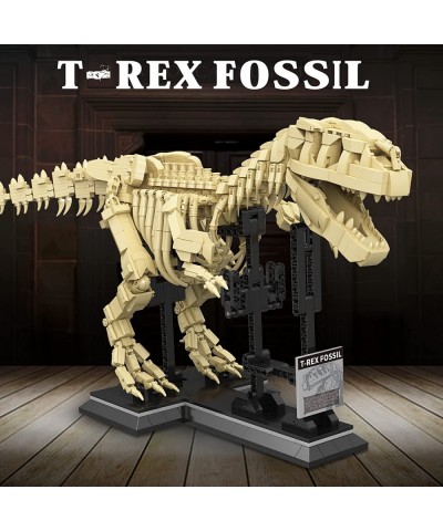 Dinosaur Building Kit 1572pcs T. rex Dinosaur Fossil Toy Playset Creative Build and Display Model Great DIY Project for Ages ...