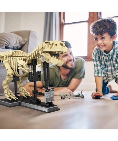 Dinosaur Building Kit 1572pcs T. rex Dinosaur Fossil Toy Playset Creative Build and Display Model Great DIY Project for Ages ...