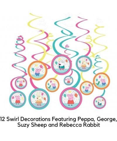 Peppa Pig Birthday Party Supplies and Decoration Pack: Table Cover Centerpiece Swirls and Stampers. 26 Items. $45.60 Kids' Pa...