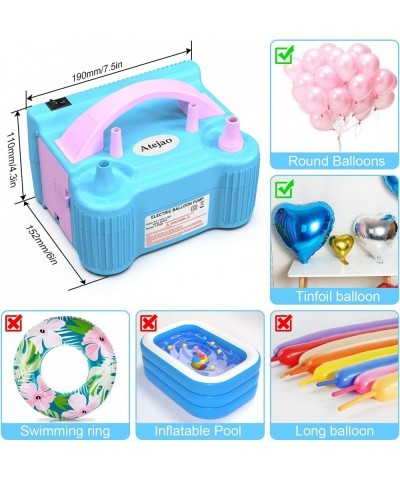 Balloon Pump 134 PCS Electric Balloon Pump 110V 600W Portable Dual Nozzles- Ballon Arch Garland Kit with Tape Strip Tying Too...