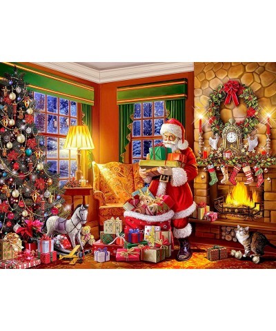 500 Pieces Jigsaw Puzzle Merry Christmas Santa Jigsaw Puzzle Hand Made Puzzles Personalized Great Gifts Puzzles for Adults 50...