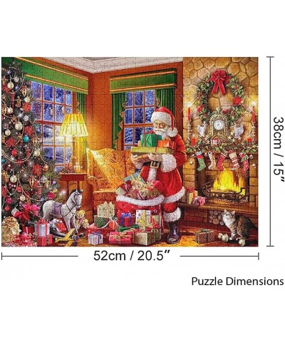 500 Pieces Jigsaw Puzzle Merry Christmas Santa Jigsaw Puzzle Hand Made Puzzles Personalized Great Gifts Puzzles for Adults 50...