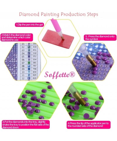 Soffette 5D Diamond Painting by Number Kits New DIY Diamond Painting Kit for Adults Cross Stitch Full Toolkit Embroidery Arts...