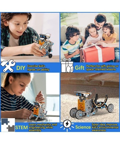 12-in-1 Solar Robot Toys STEM Projects Educational Science Experiment DIY Robotics Building Kits Build Your Own Robot Toys Gi...