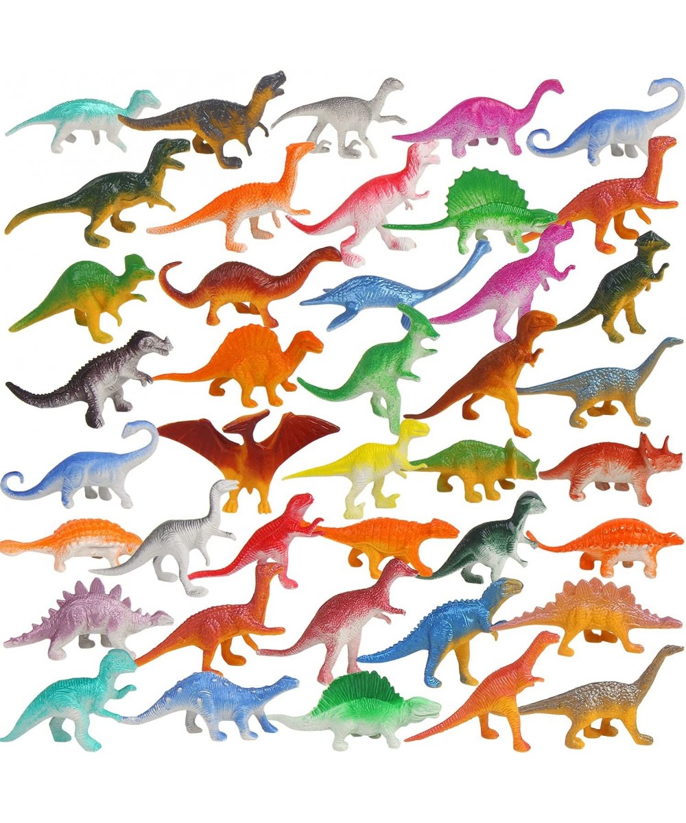 39 Piece Mini Dinosaur Figures Assorted Vinyl Plastic Dinosaur Toys for Easter Gifts Dino Party Cake Toppers $15.26 Play Figu...