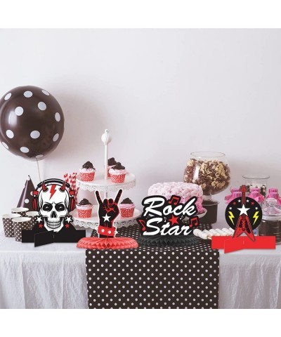 10 Pcs Rock and Roll Party Decorations Rock Star Centerpieces Born to Rock Party Decorations Music Theme Party Supplies Hallo...