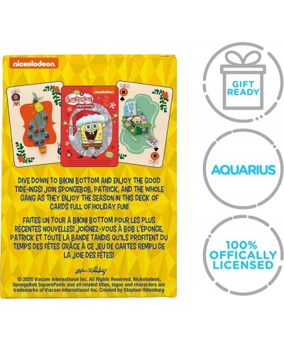 SpongeBob Holiday Playing Cards - Christmas Themed Deck of Cards for Your Favorite Card Games - Officially Licensed SpongeBob...