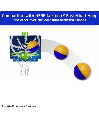 Multicolored 4" Foam Mini Basketball Set Compatible with Nerf Basketball Hoop | Safe & Quiet Small Basketball for Mini Hoop B...