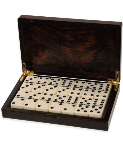 Dominos Set -Heavy Weighted Black Dot Classic Dominoes Set -28 Tiles Pack in Wooden Case $44.03 Domino & Tile Games