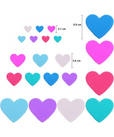 500 Pieces Foam Hearts Stickers Valentine's Day Conversation Hearts Stickers Self-Adhesive Glitter Heart Shaped Foam Stickers...