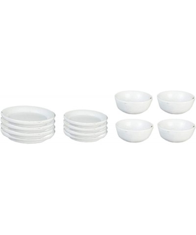 Melody Jane Dollhouse White Plate & Dish Set Miniature Metal Dining Accessory $19.34 Dollhouse Accessories