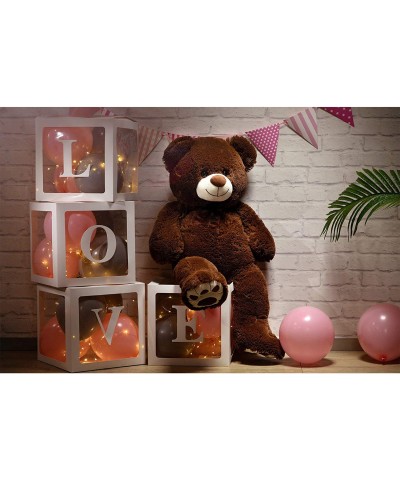 Teddy Bear Stuffed Animal Plush Giant Teddy Bears with Footprints Big Bear 36 inch Chocolate $51.25 Stuffed Animals & Teddy B...